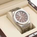 Audemars Piguet Men’s Stainless Steel Watch – Automatic Brown Dial - Image 3