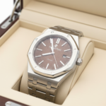 Audemars Piguet Men’s Stainless Steel Watch – Automatic Brown Dial - Image 4