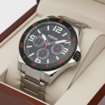 Fossil Men’s Stainless Steel Black Dial Watch BQ2083 - Image 3