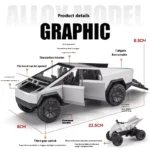 Tesla Cyber Truck 1 : 24  With Bike and Station - Image 3